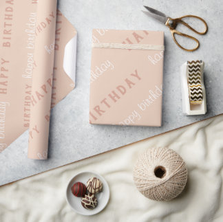 Papel de embrulho elegante de aniversário feliz