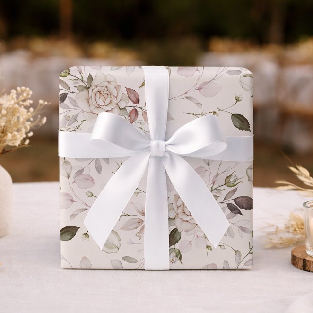 Papel de embrulho elegante para casamento e chá de (Criador carregado)