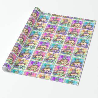 Papel de embrulho em Pop Art de Cachorro Quente