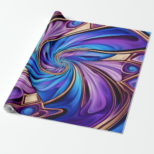 papel de embrulho espiral vívido