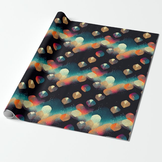Papel de embrulho Estrela Brilhante (Desenrolado)