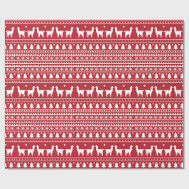 Papel de embrulho Fa-La-La Llama Natal