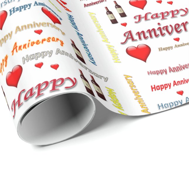 Papel de embrulho Feliz Aniversário (Ponta do rolo)