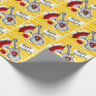 Papel de embrulho Feliz Aniversário Lembranças Esp