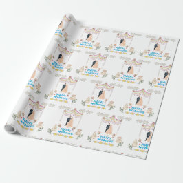 Papel de embrulho Feliz Casamento – Presente de ca