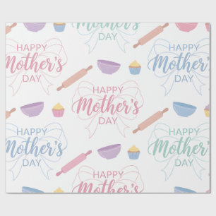 Papel de embrulho - Feliz Dia das Mães Papel de em