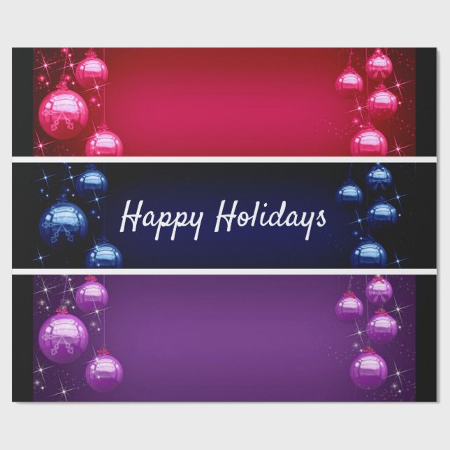 Papel de embrulho Feliz Natal (Aberto)