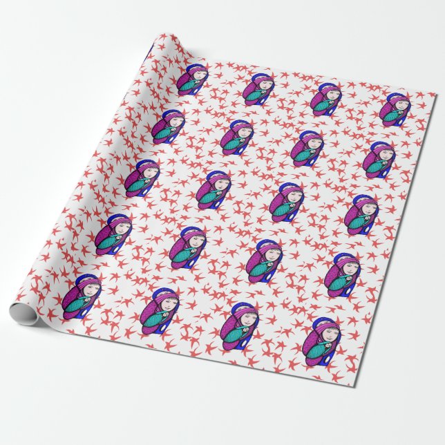 Papel de embrulho Feriados (Desenrolado)