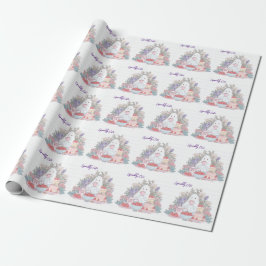 Papel de embrulho Festa de Chá do Fantasminha Fofo