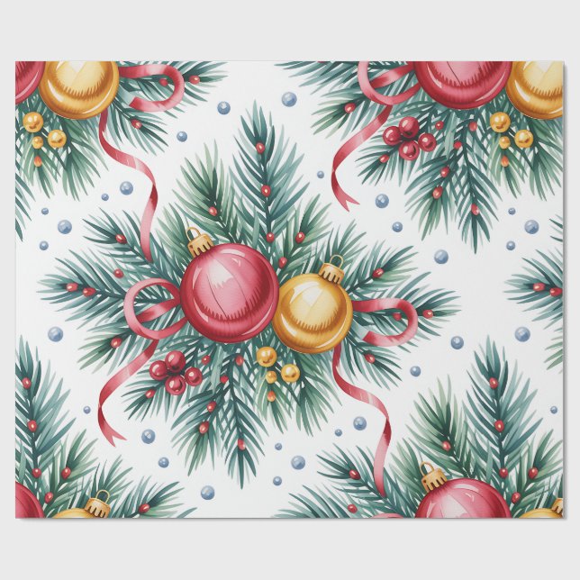 Papel de embrulho festivo de Natal (Aberto)