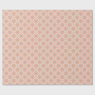 Papel de embrulho festivo vermelho, rosa e verde