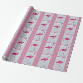 Papel de embrulho Flamingo