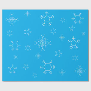 Papel de embrulho floco de neve