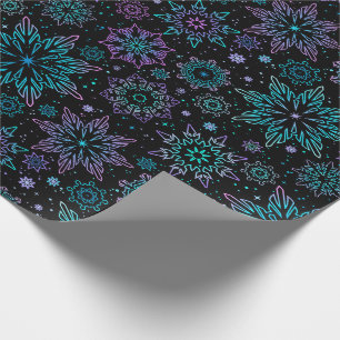 Papel de embrulho "Flocos de neve"