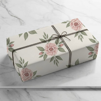 Papel de embrulho Flor de Pessegueiro Espalhada