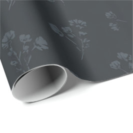 Papel de embrulho Flor Silvestre à Meia-Noite