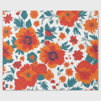 Papel de Embrulho Floral