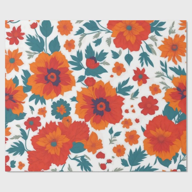 Papel de Embrulho Floral (Aberto)