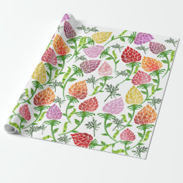 Papel de Embrulho Floral