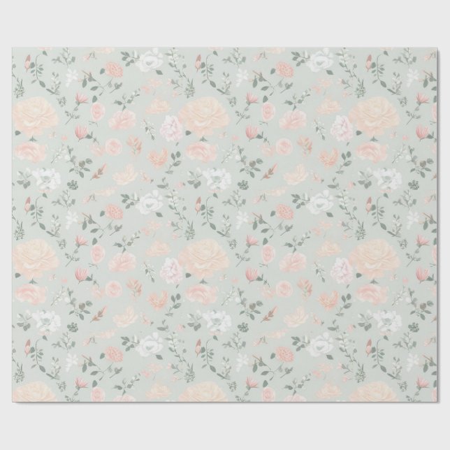 Papel de Embrulho Floral (Aberto)
