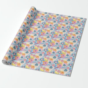 Papel de embrulho floral