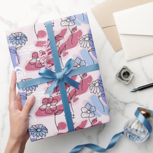 Papel de embrulho floral Boho bonito (Presentear)