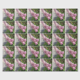 Papel de Embrulho Floral Botânico de Flor de Lilás