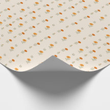 Papel de Embrulho Floral Cottagecore Jardim de Cal