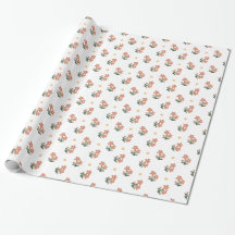Papel de Embrulho Floral Ditsy Padrão Sem Costura
