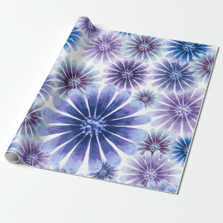 Papel de embrulho floral lavanda