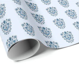 Papel de embrulho floral ornamentado
