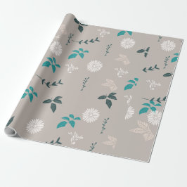 Papel de embrulho floral para presentes