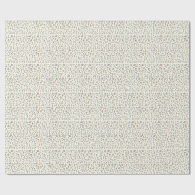 papel de embrulho floral pastel. (Aberto)