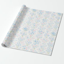 Papel de Embrulho Floral Pastel