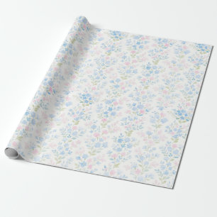 Papel de Embrulho Floral Pastel
