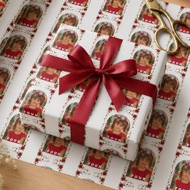 Papel de Embrulho Floral Rosa Vermelho