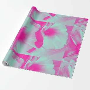 Papel de embrulho floral roxo claro