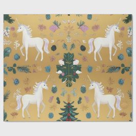 Papel de embrulho Floresta de Unicórnios