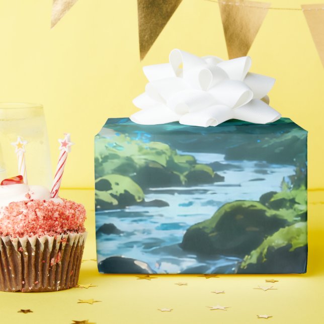 Papel de embrulho Floresta Encantada (Festa de aniversário)