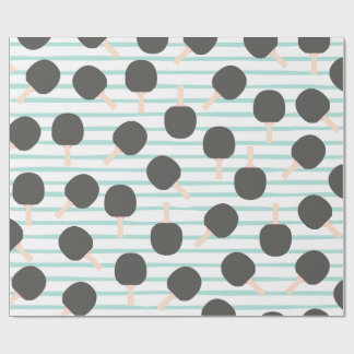 Papel de embrulho fofo de tênis de mesa