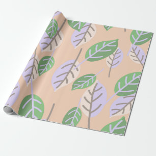 papel de embrulho folhas pastel