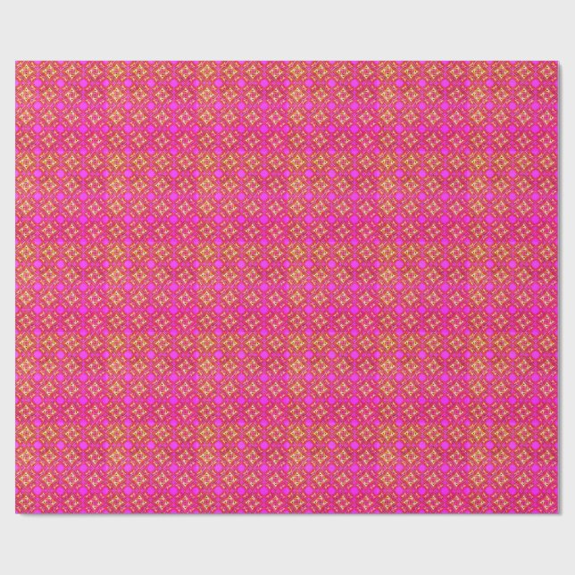 Papel de embrulho fosco com design digital 3D colo (Aberto)