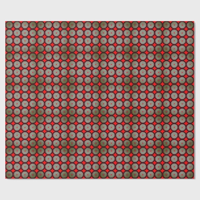 Papel de embrulho fosco com design digital 3D colo (Aberto)