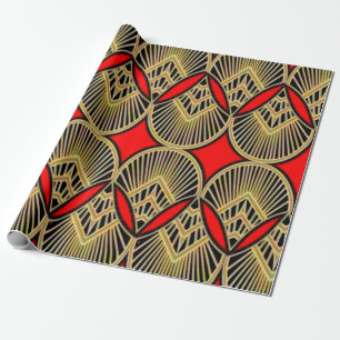 Papel de embrulho fosco vibrante – Design digital