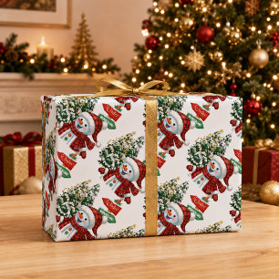Papel de embrulho fosco - Winter Wonderland