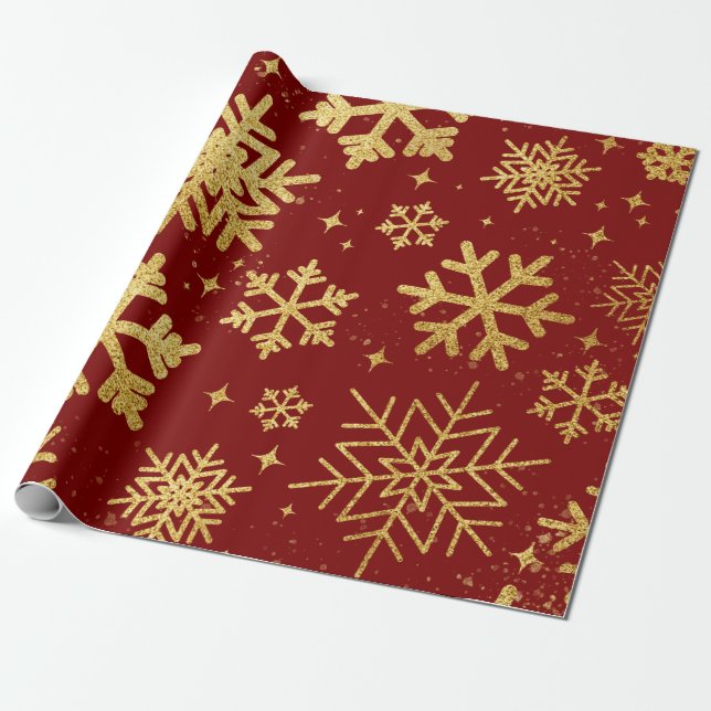 Papel de embrulho Garnet Goldflakes (Desenrolado)