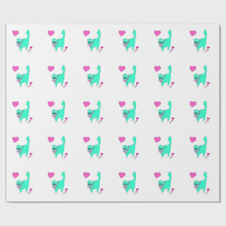 Papel de Embrulho Gato Sonho Lolita - Desenhado à 