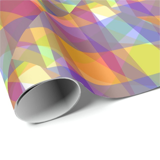 Papel de Embrulho Geométrico Leve (Ponta do rolo)