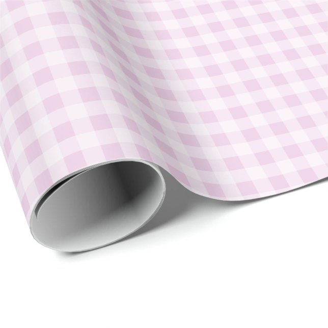 Papel de embrulho Gingham de Algodão Doce (Ponta do rolo)