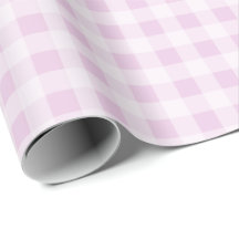 Papel de embrulho Gingham de algodão doce